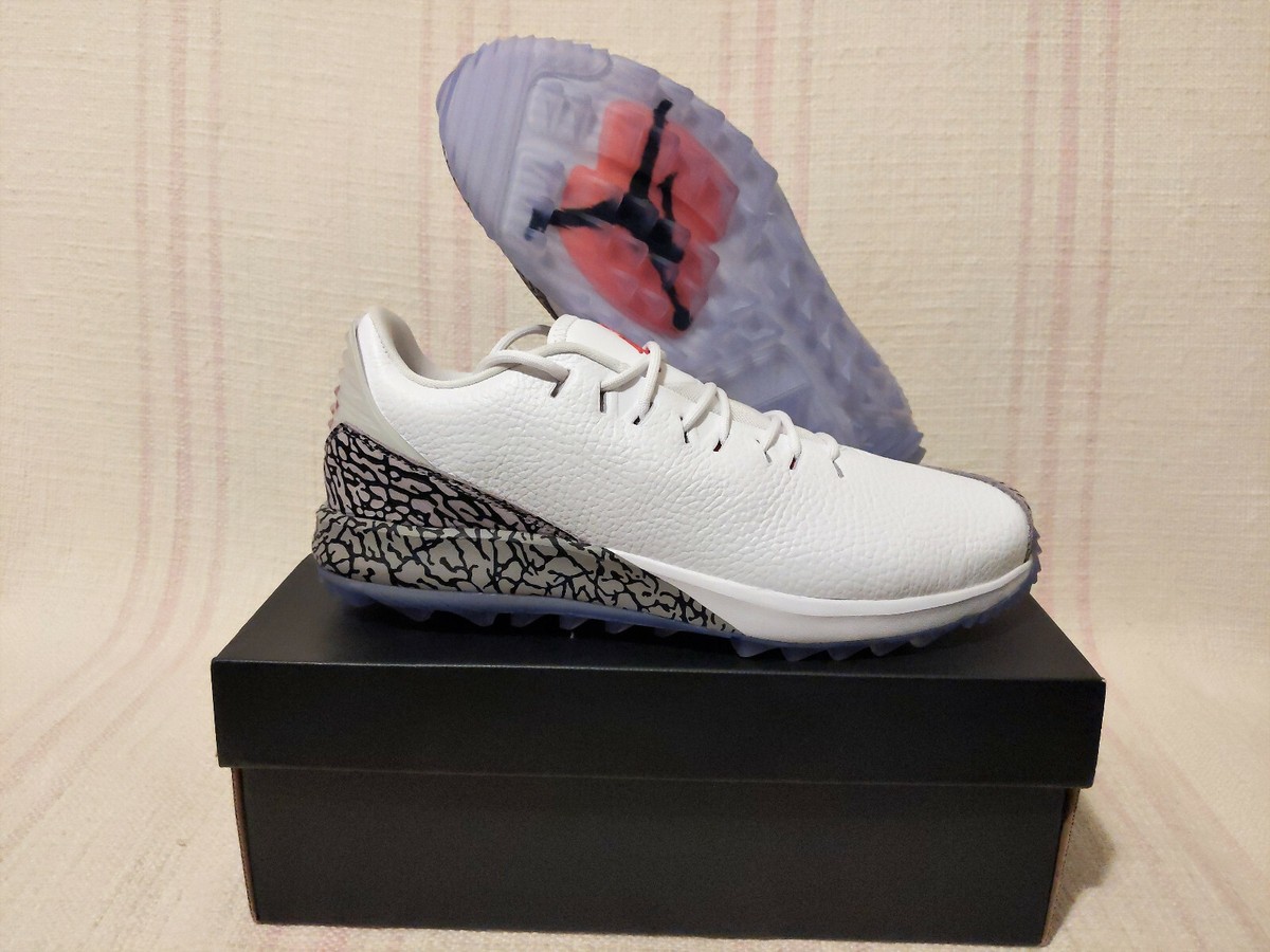 Jordan Nike ADG White Cement Red AJ3 AR7995 100 Men's Golf Cleats