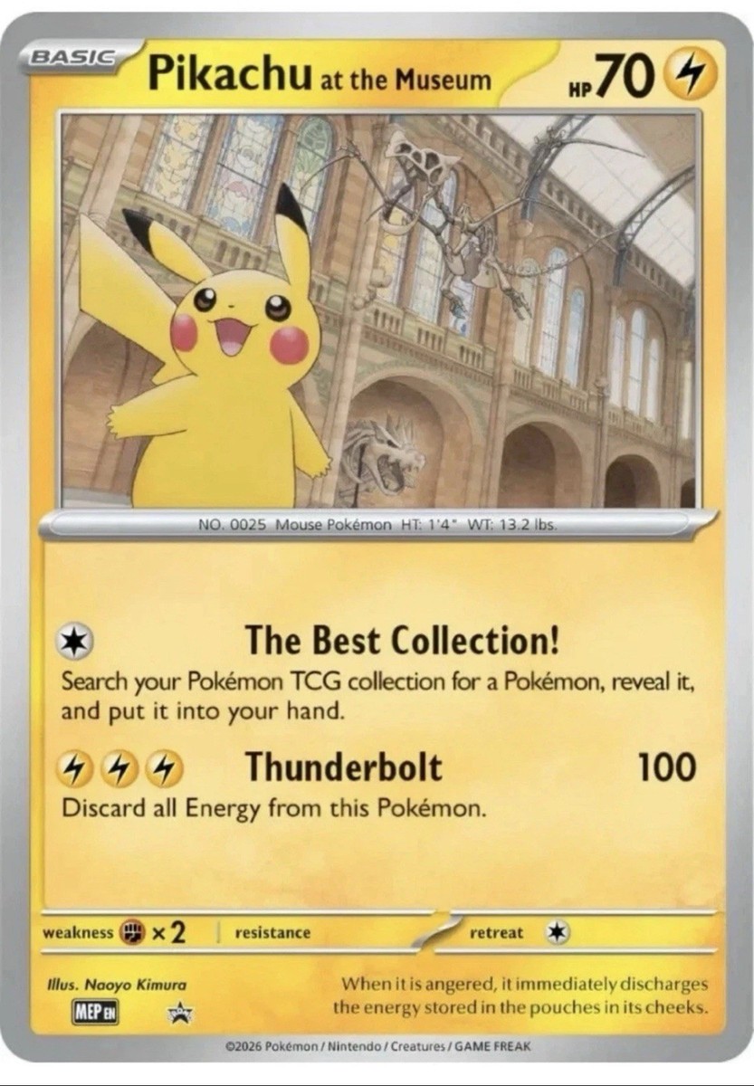 Pikachu At The Museum, Pokémon X Natural History Museum Jumbo