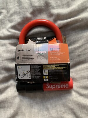 Supreme Kryptonite Evolution Mini-5 U-Lock Bicycle Lock Red Black