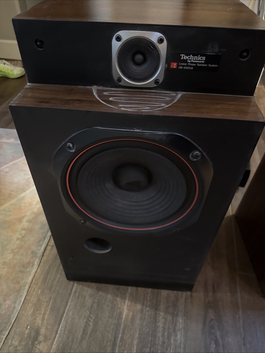 Vintage Technics SB-4500 Speaker Pair Made In Japan Good Used