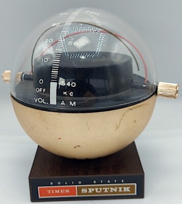 VINTAGE Sputnik space age design Times radio Panasonic Solid State