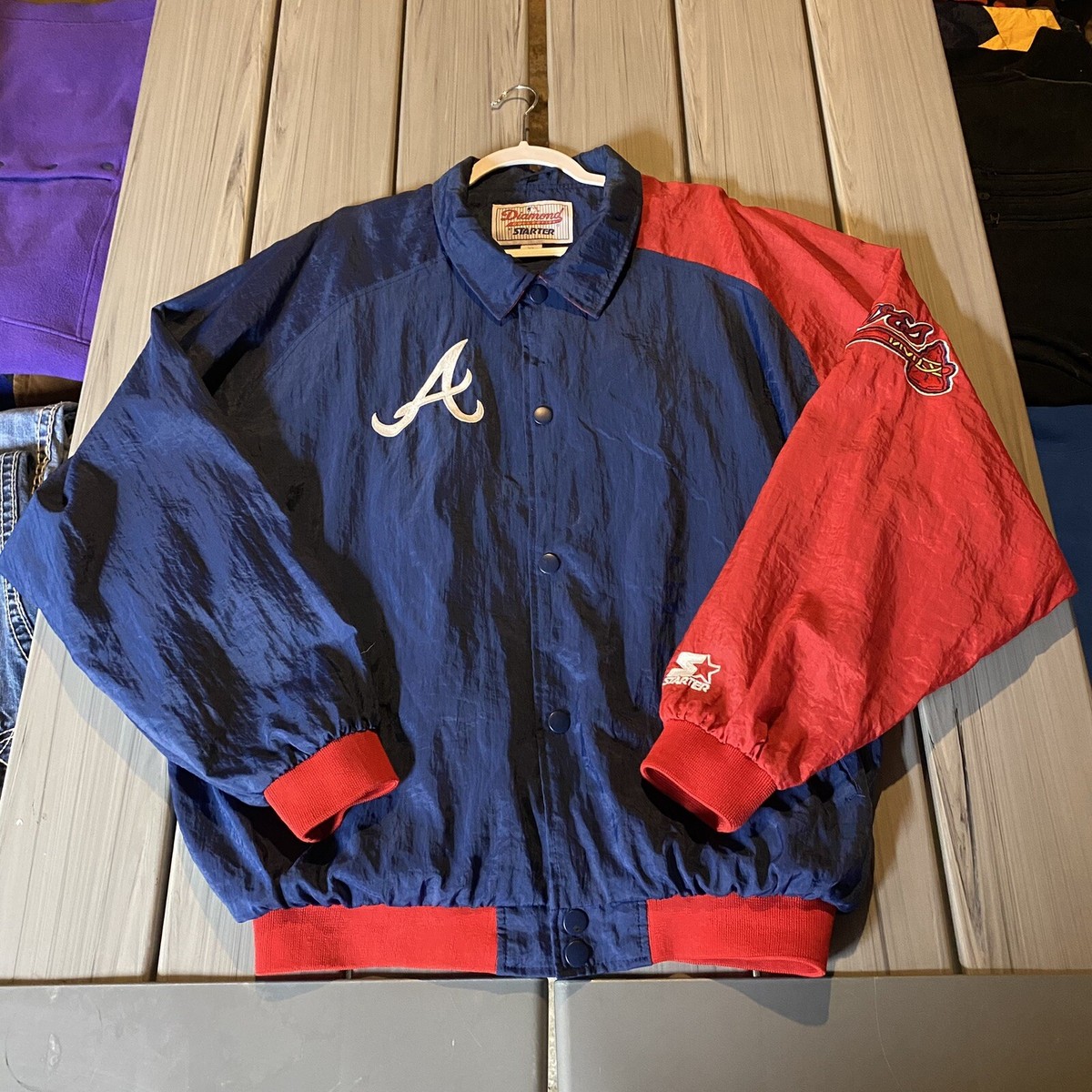 Vintage 90s Starter Diamond Collection Atlanta Braves MLB Jacket