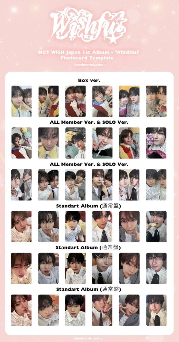 NCT WISH JAPAN 1ST ALBUM 'WISHFUL' OFFICIAL PHOTOCARD ALBUM | eBay