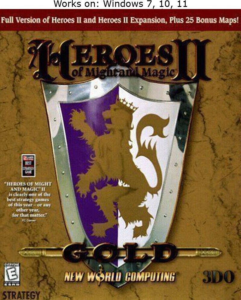 Heroes of Might and Magic II 2 Gold Edition PC Game 1996 Windows