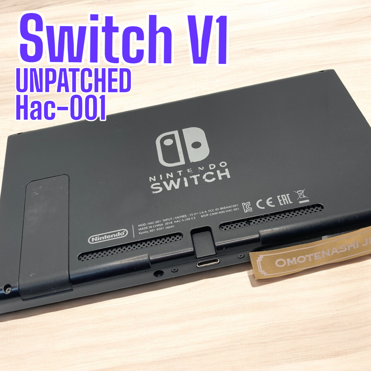 Nintendo Switch UNPATCHED Hac-001 [Console only] V1 pre-owned No