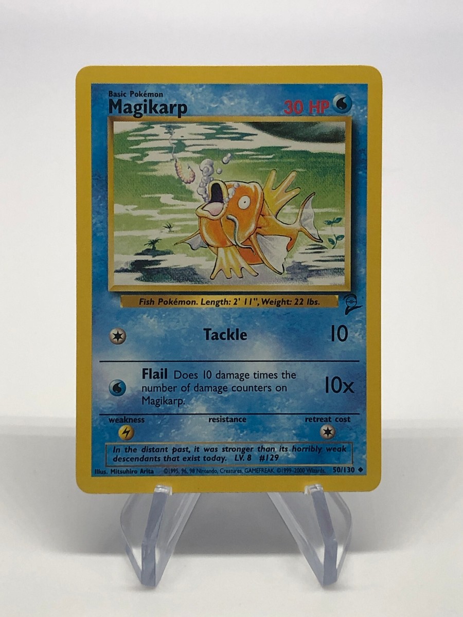 Magikarp 50/130 - Uncommon - Vintage English Base Set 2 Pokemon