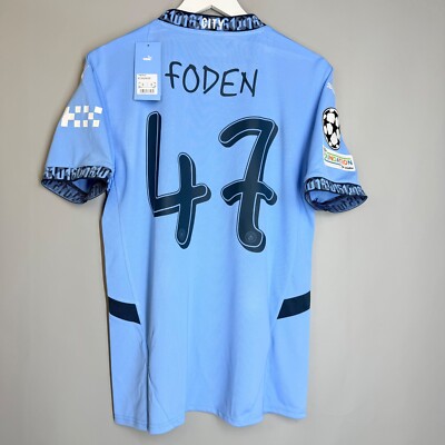 NWT MANCHESTER CITY 2024 2025 HOME FOOTBALL SHIRT JERSEY EPL #47