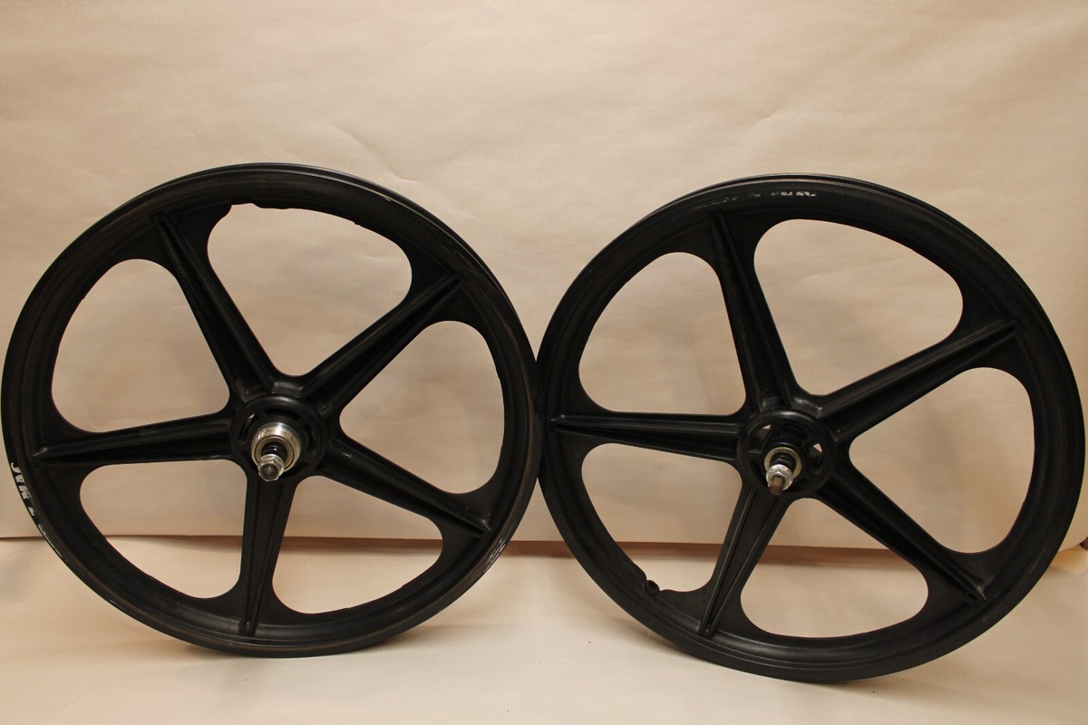 ACS Z Mag Old School BMX Wheel Set 20 in 5 Spoke 3/8 80s- Slotted