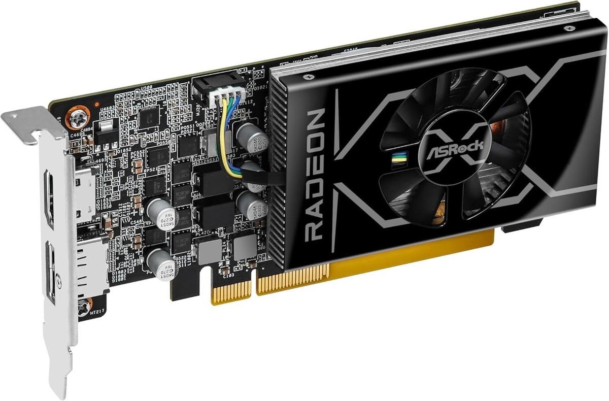 ASRock AMD Radeon RX 6400 Low Profile 4GB Graphics Card GDDR6