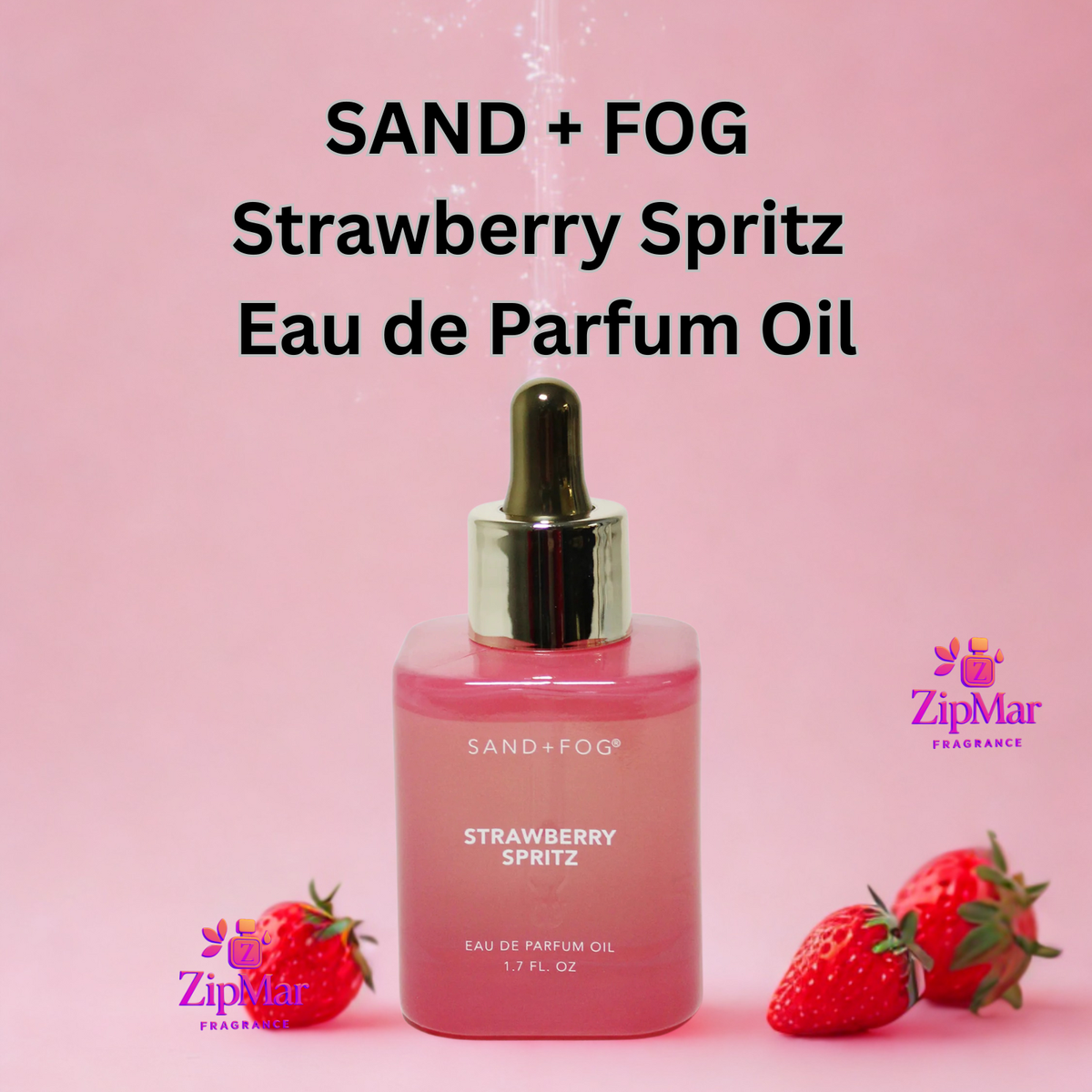 New SAND +FOG Strawberry Spritz 50ml Perfume Oil Dropper Women