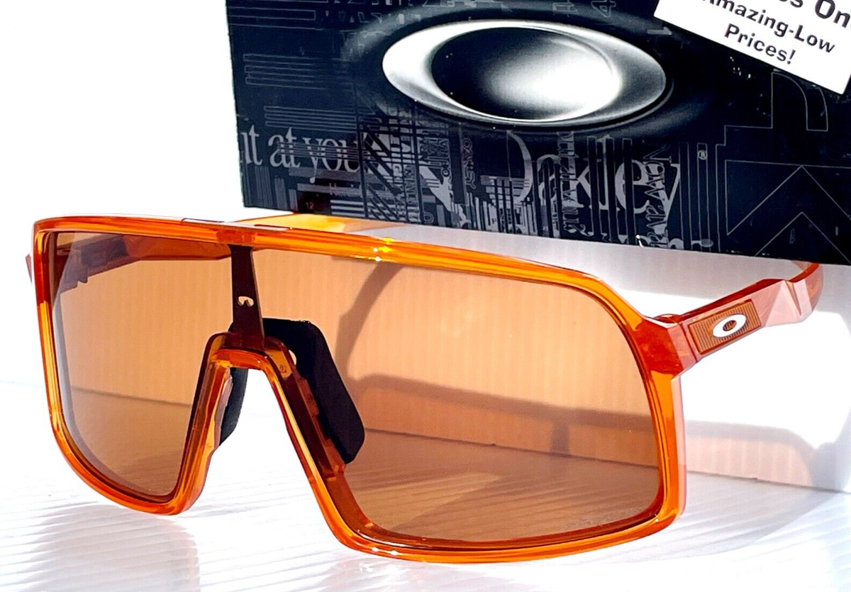 NEW Oakley SUTRO Translucent Orange PRIZM Brown Lens Sunglass 9406