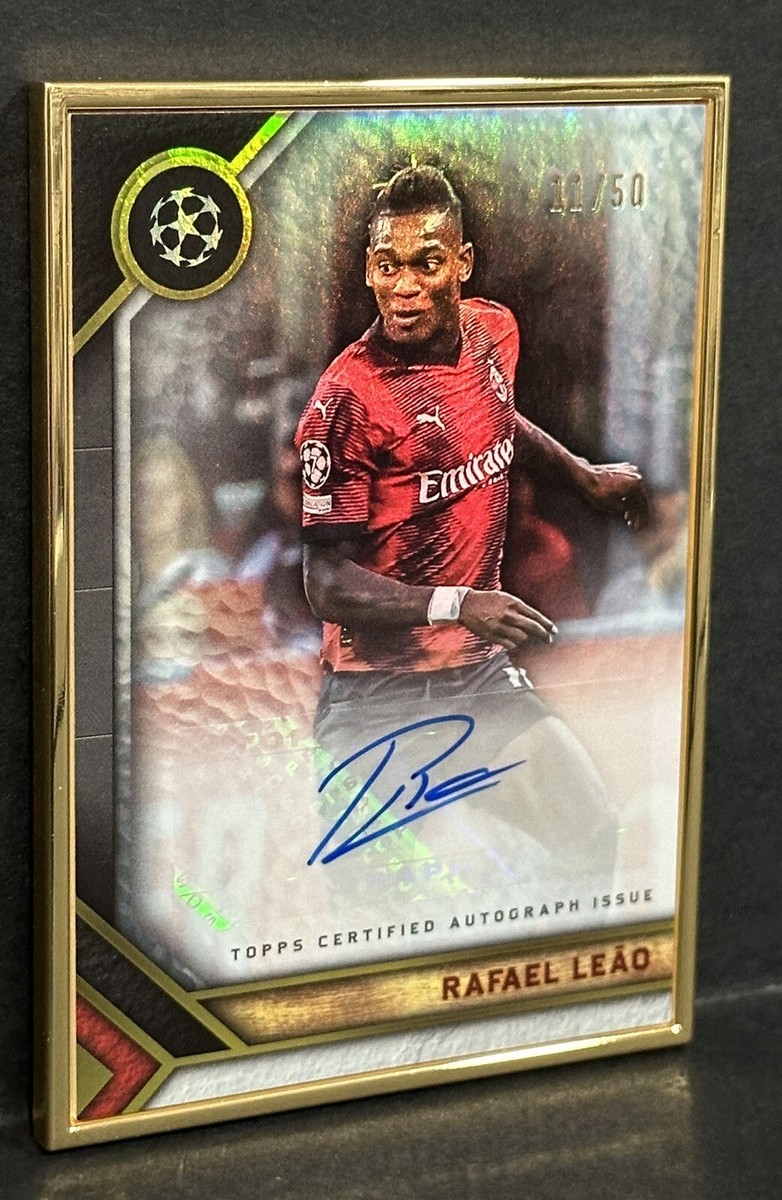 2023-24 Topps Museum Collection AC Milan Rafael Leao Auto Gold
