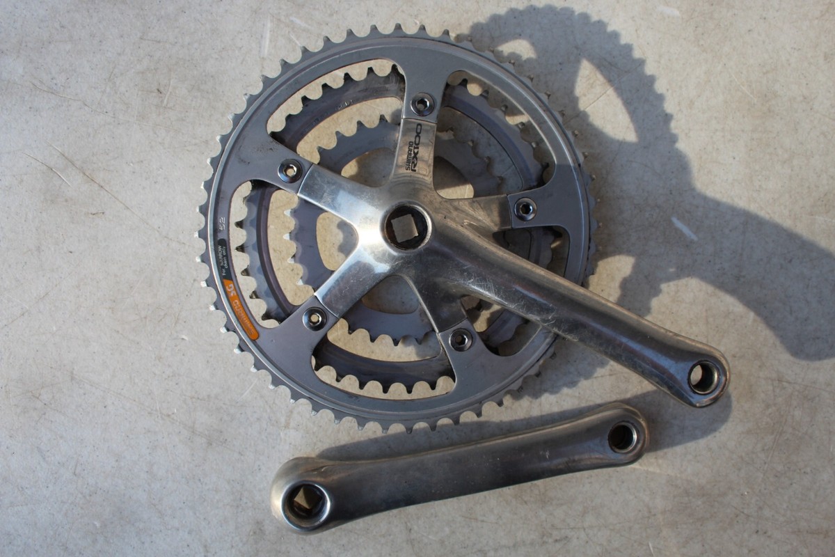 SHIMANO RX100 8 SPEED 170 MM 52/42/30 TOOTH SQUARE TAPER CRANKSET