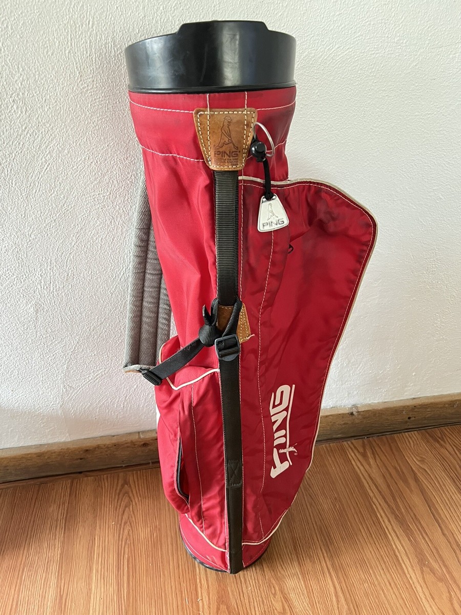 vintage ping karsten red golf bag (See Pics For Details) | eBay