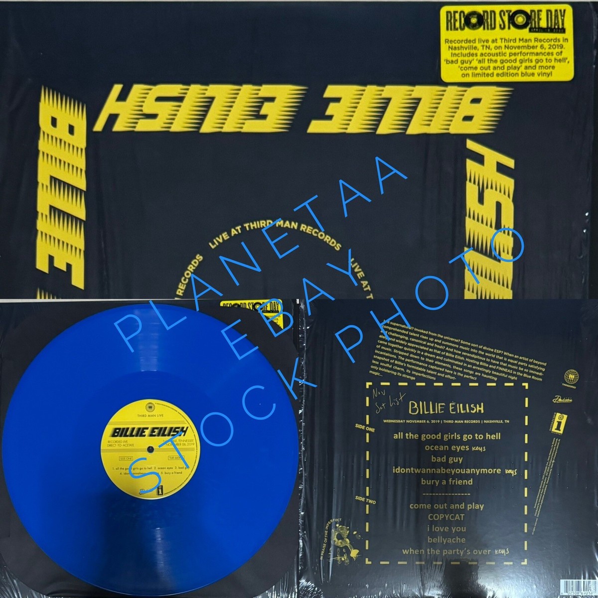 BILLIE EILISH Live At Third Man Records 2020 RSD Blue Colored