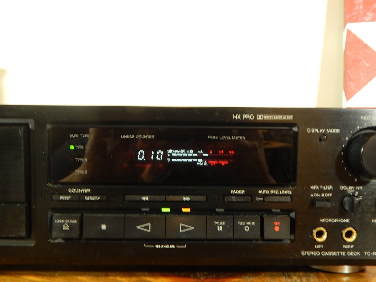 Sony Stereo Cassette Deck TC-RX70ES Dolby B-C NR HX Pro Serviced