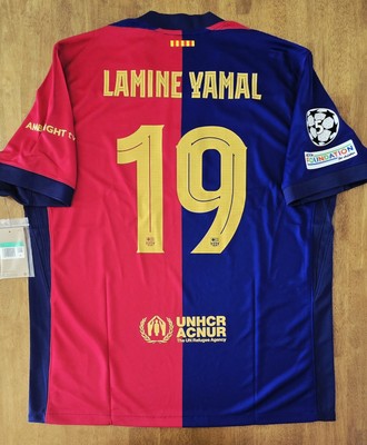 2024/25 Nike FC Barcelona #19 LAMINE YAMAL UEFA Champions League
