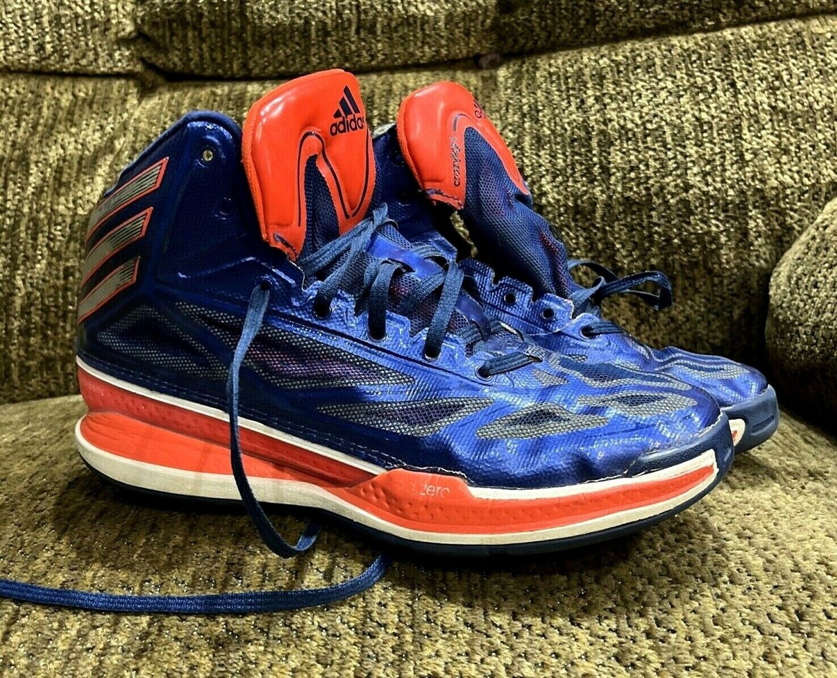Adidas Adizero Crazy Light Bright Indigo Orange and Blue Mens Size