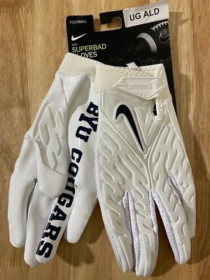 Nike Superbad 6.0 BYU Cougars Padded Football Gloves Sz 2XL DX4912