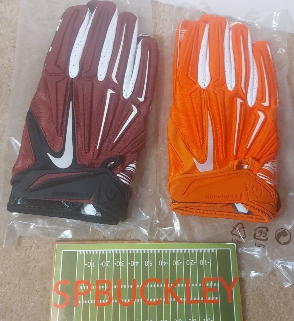 NIKE SUPERBAD 3.0 ADULT PADDED RECEIVER FOOTBALL GLOVES, NWT