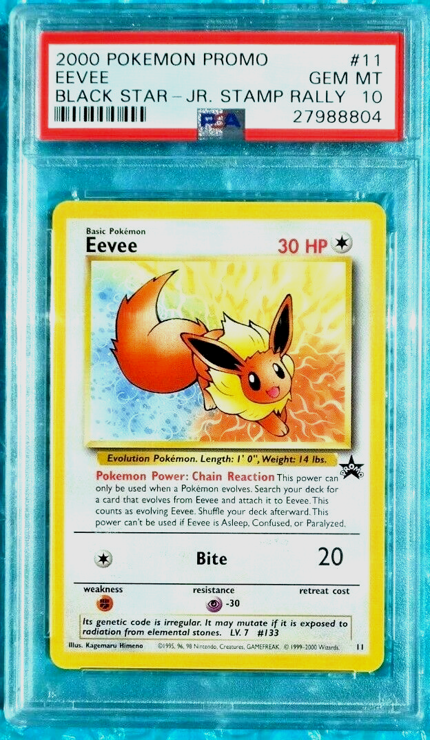 2000 Pokemon Japanese Promo EEVEE JR Stamp Rally Black Star #11