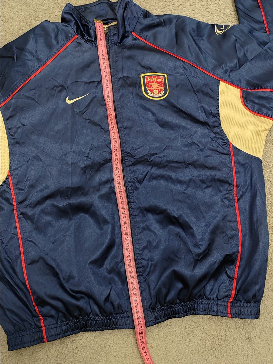 2001-02 Arsenal Fc Nike Track Jacket Football Gunners SIZE SMALL