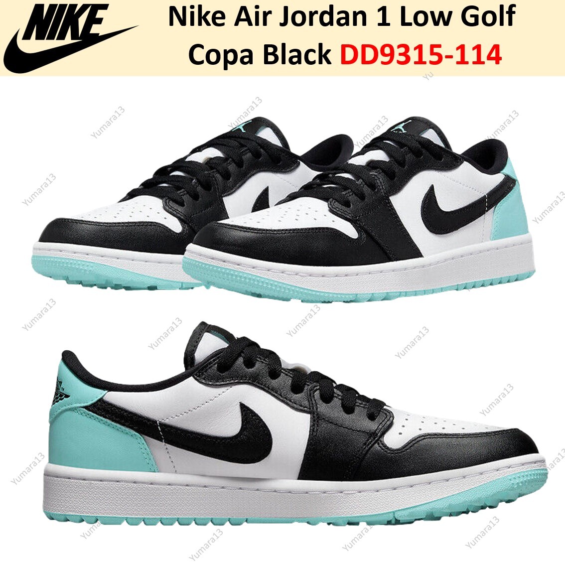 Nike Air Jordan 1 Low Golf Copa Black DD9315-114 Men's Size | eBay