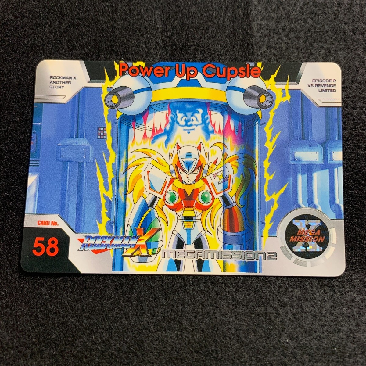 ZERO Power Up Cupsle RockManX megamission2 Bandai Card Capcom 1996