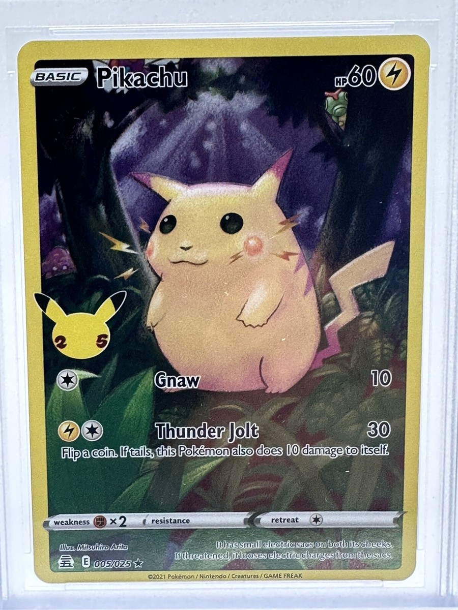 2021 Pokémon Pikachu 005/025 Celebrations 25th Anniversary NM-MT