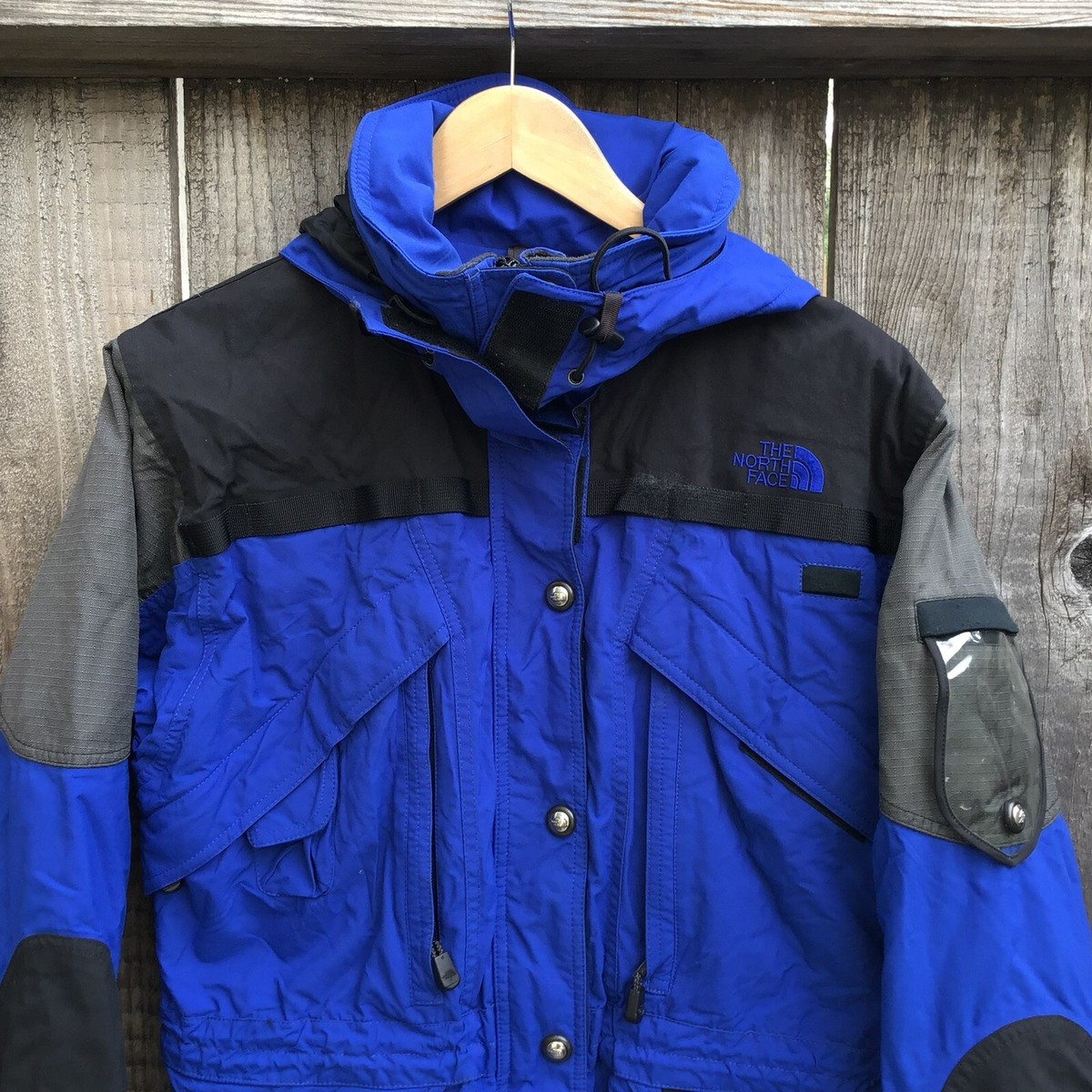 Vintage 90s The North Face black blue ski snow snowboard jacket