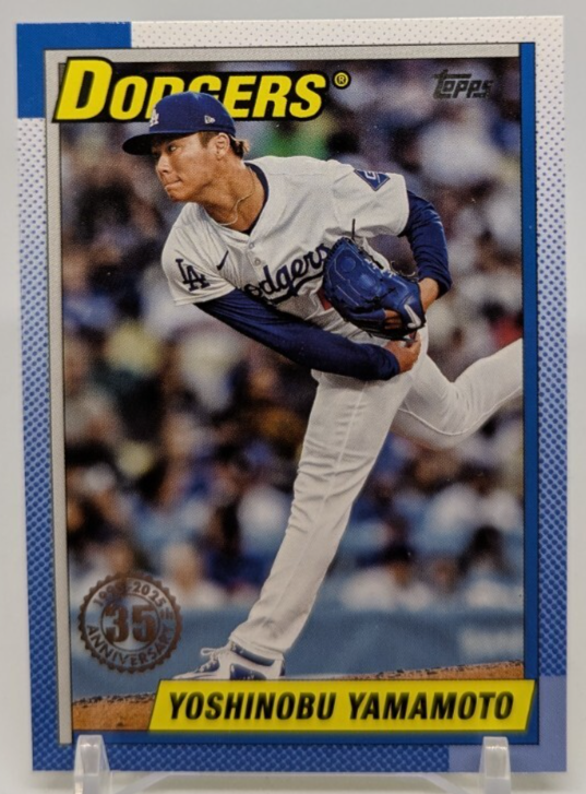 2025 Topps Series 1 - Yoshinobu Yamamoto - 35th Anniversary #T90