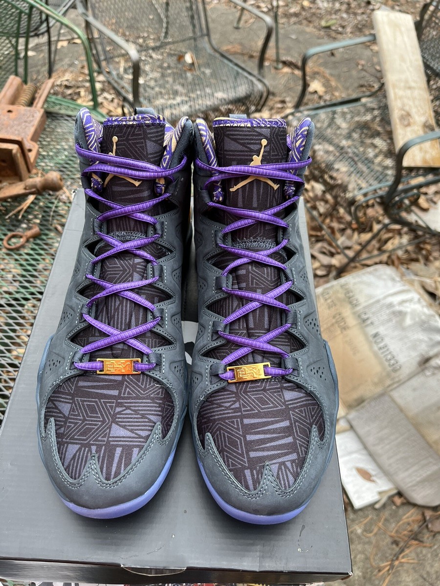 Jordan Melo M10 BHM BLACK HISTORY MONTH DS Size 11 Purple Gold