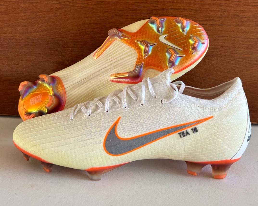 Nike Mercurial Vapor 12 Elite FG White Grey Orange for Sale