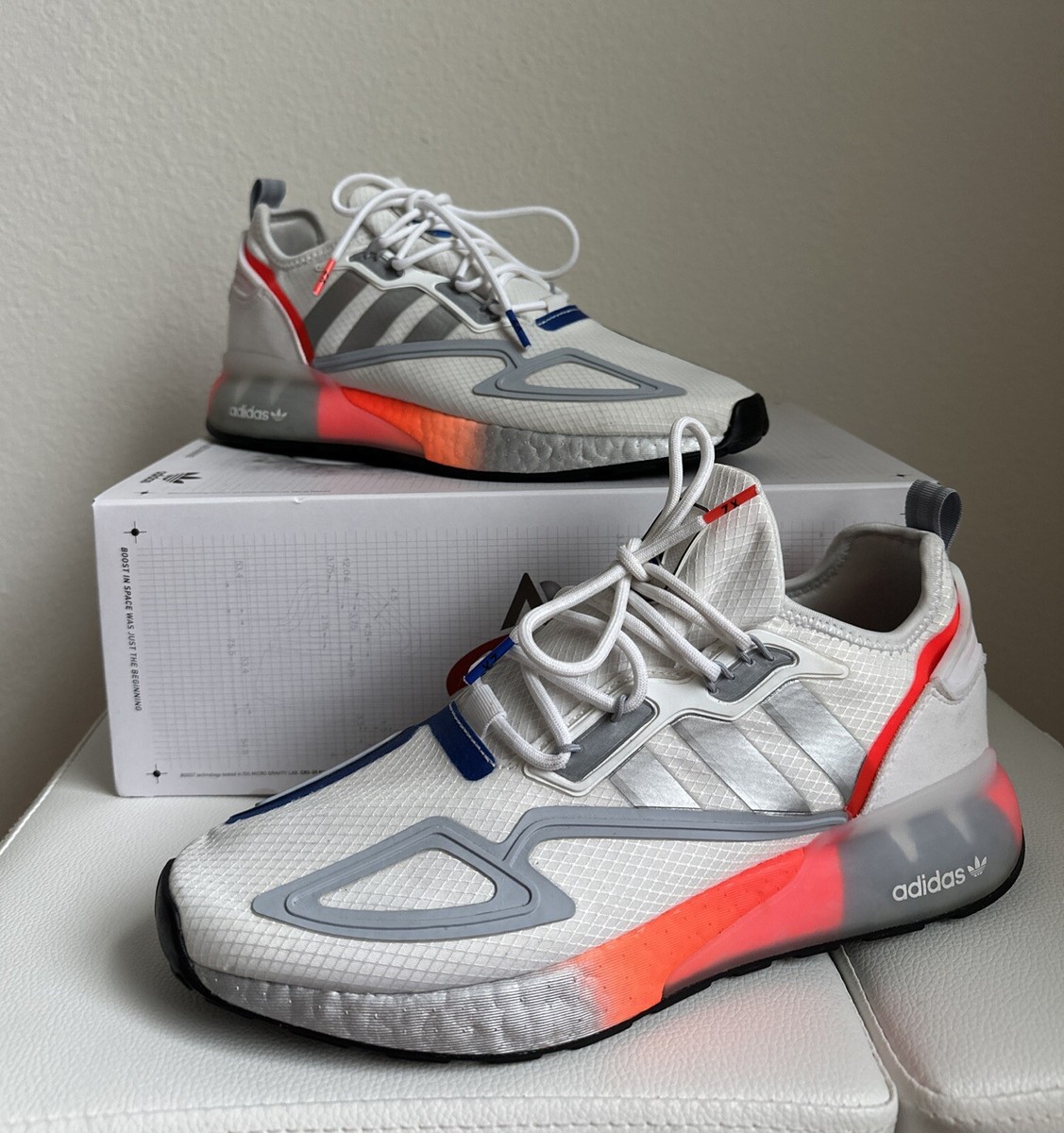 Adidas ZX 2K Boost NASA Men's Size 9.5 FY5725 | eBay