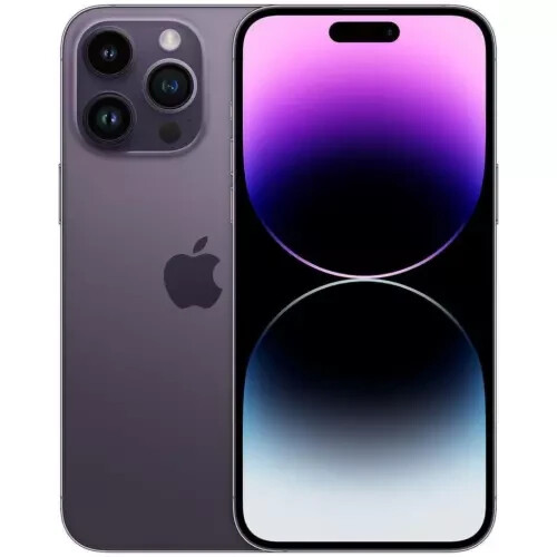 Apple iPhone 14 PRO MAX A2651 Factory Unlocked 128GB purple Black
