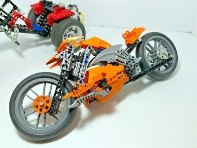 LEGO Motorcycle lot: Furno Bike 7158 + Street Chopper 8857 (1993