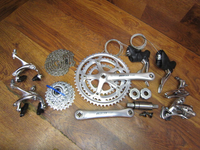 VINTAGE CAMPAGNOLO VELOCE 3 x 10 SPD TRIPLE GROUP BUILD KIT GRUPPO