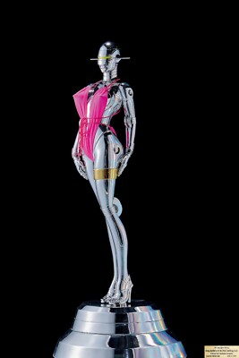 Hajime Sorayama Sexy Robot 001 Pink CHROME Statue 1/4 Scale NIB+
