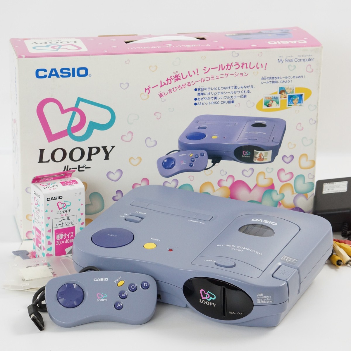 CASIO LOOPY My Seal Computer SV100 Console System Tested JAPAN