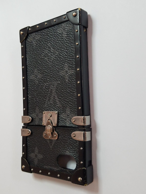Authentic Louis Vuitton Black Trunk Monogram Case Cover For Apple