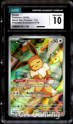 CGC 10 GEM MINT Eevee SVP173 SVP HOLO Elite Trainer PROMO 173