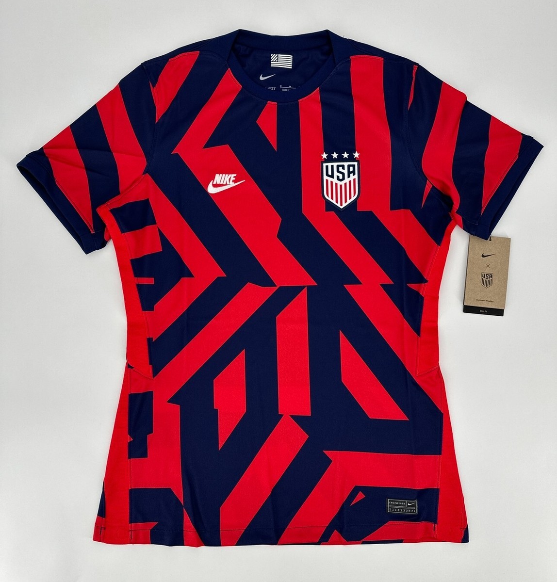 Nike USA Soccer Jersey Women's Medium USWNT National Team Slim Fit