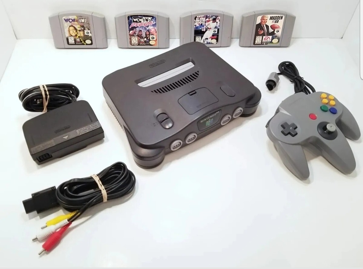 Nintendo N64 Console Grey System Bundle + 4 Games | eBay