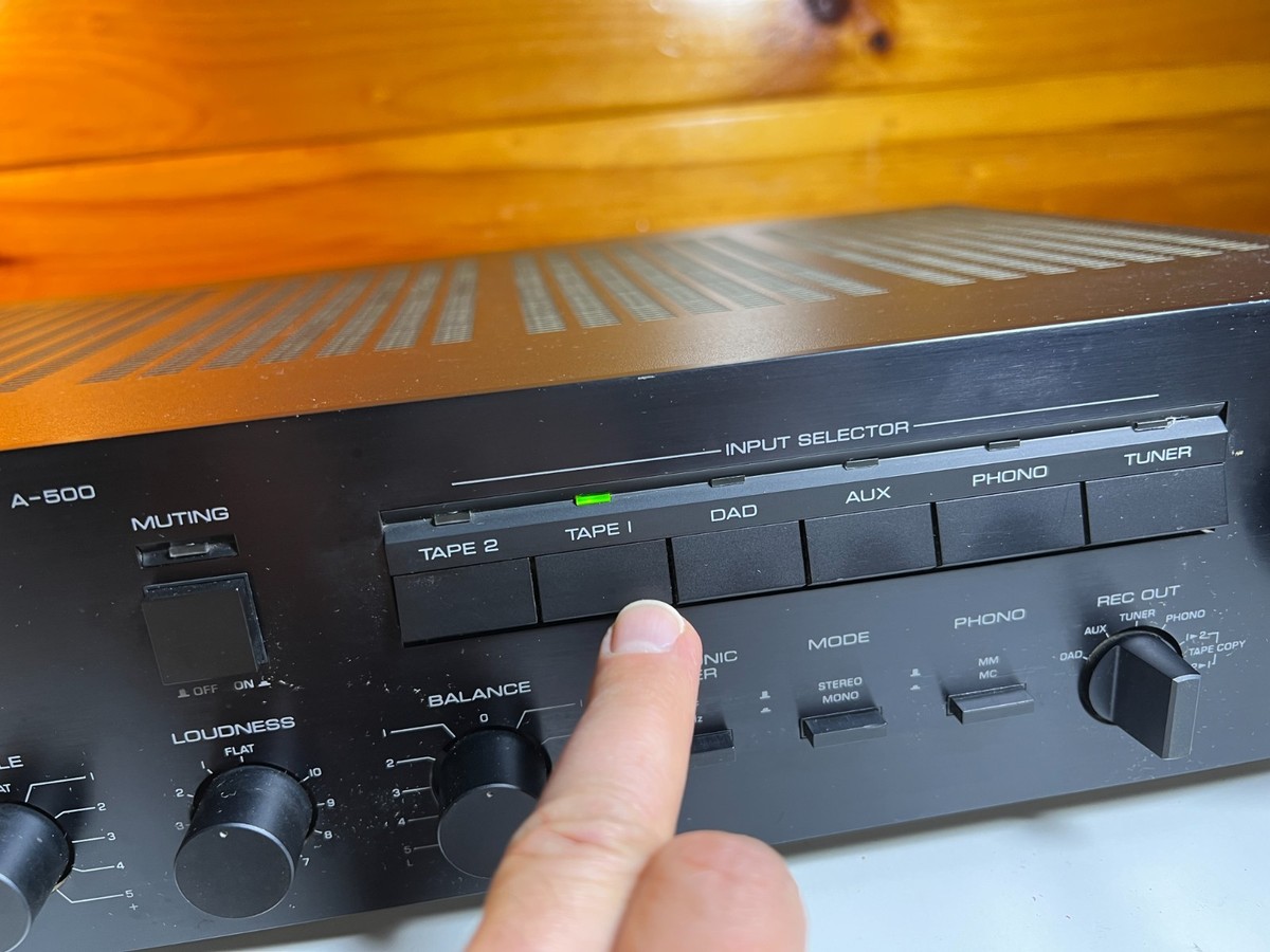 Vintage 1980s 80s Yamaha A-500 Natural Sound Stereo Amplifier