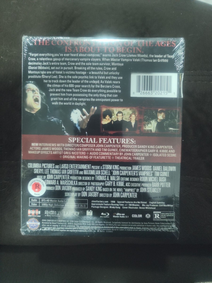 John Carpenter's Vampires (Blu-ray, 1998, Scream Factory) With