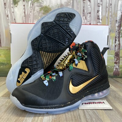 Nike Lebron IX 9 Watch The Throne Gold DO9353-001 Mens Size 9 - 11