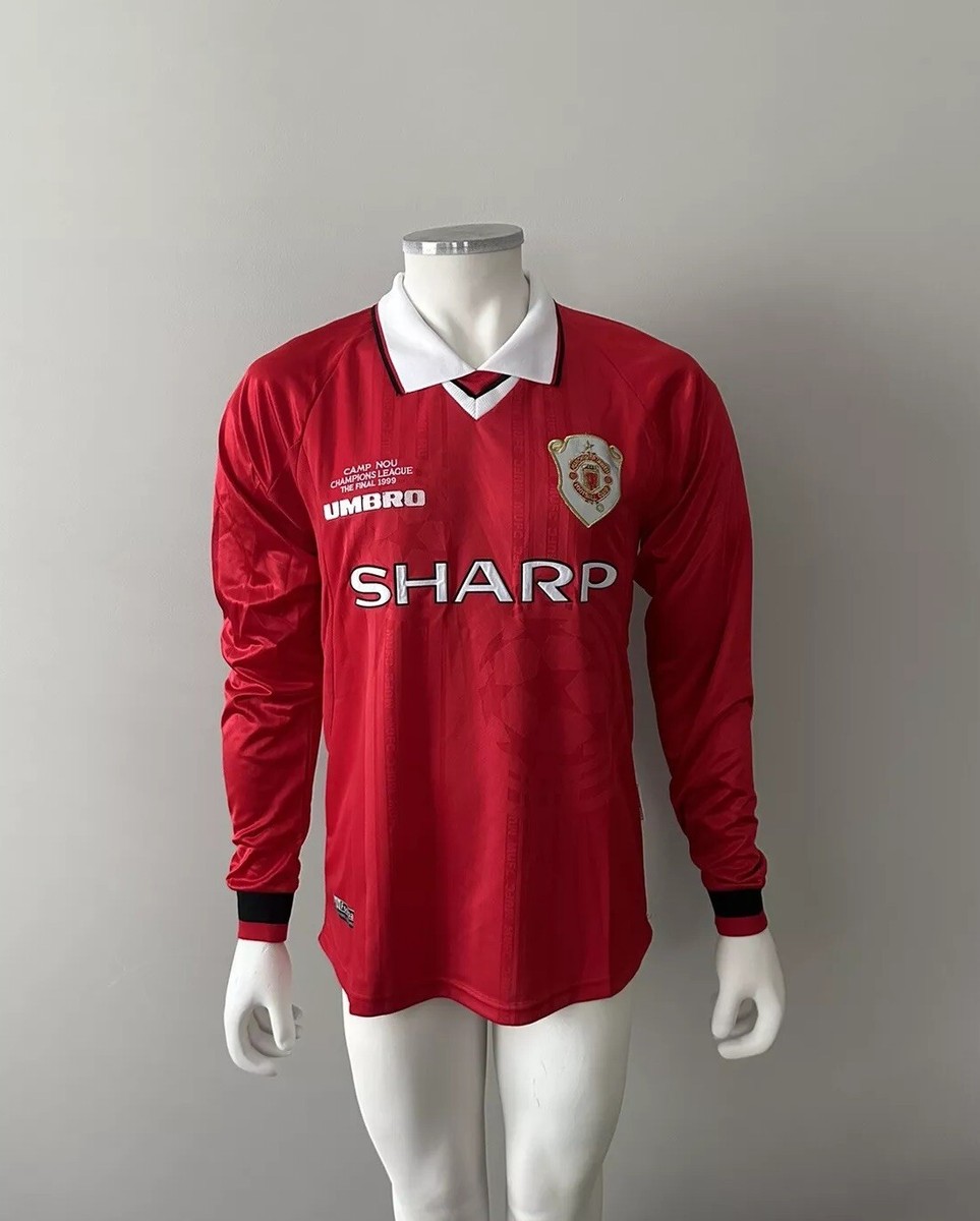 Manchester United David Beckham CL Final 1999 Long Sleeve Red