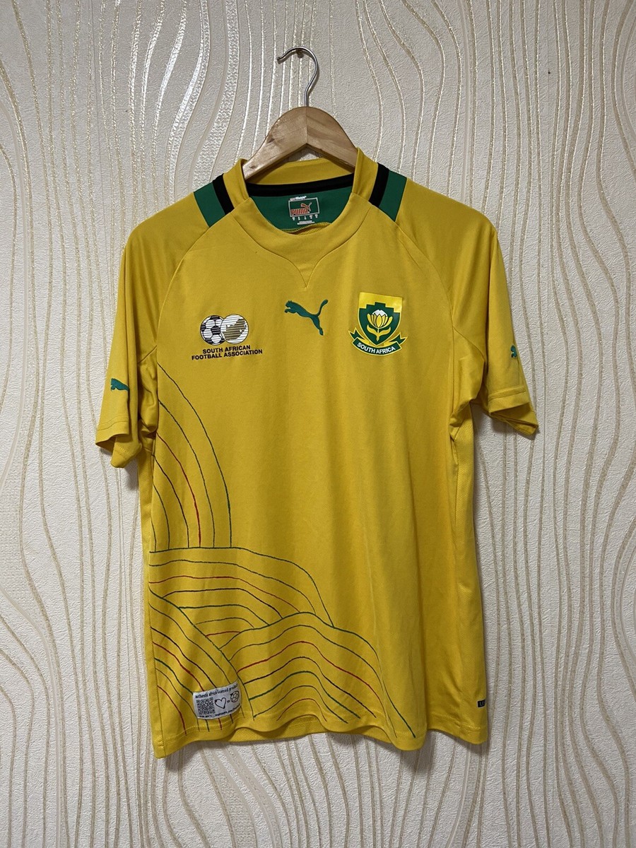 SOUTH AFRICA 2012 2013 HOME FOOTBALL SHIRT SOCCER JERSEY PUMA sz M