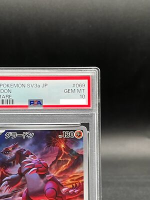 PSA 10 Groudon AR 069/062 sv3a Raging Surf 2023 Pokemon Card