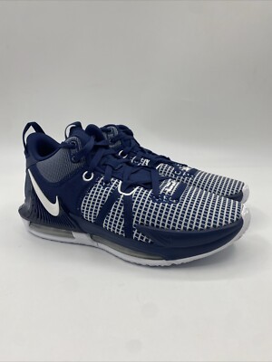 Nike LeBron James Witness 7 Low Navy Basketball Shoes DZ3299-401